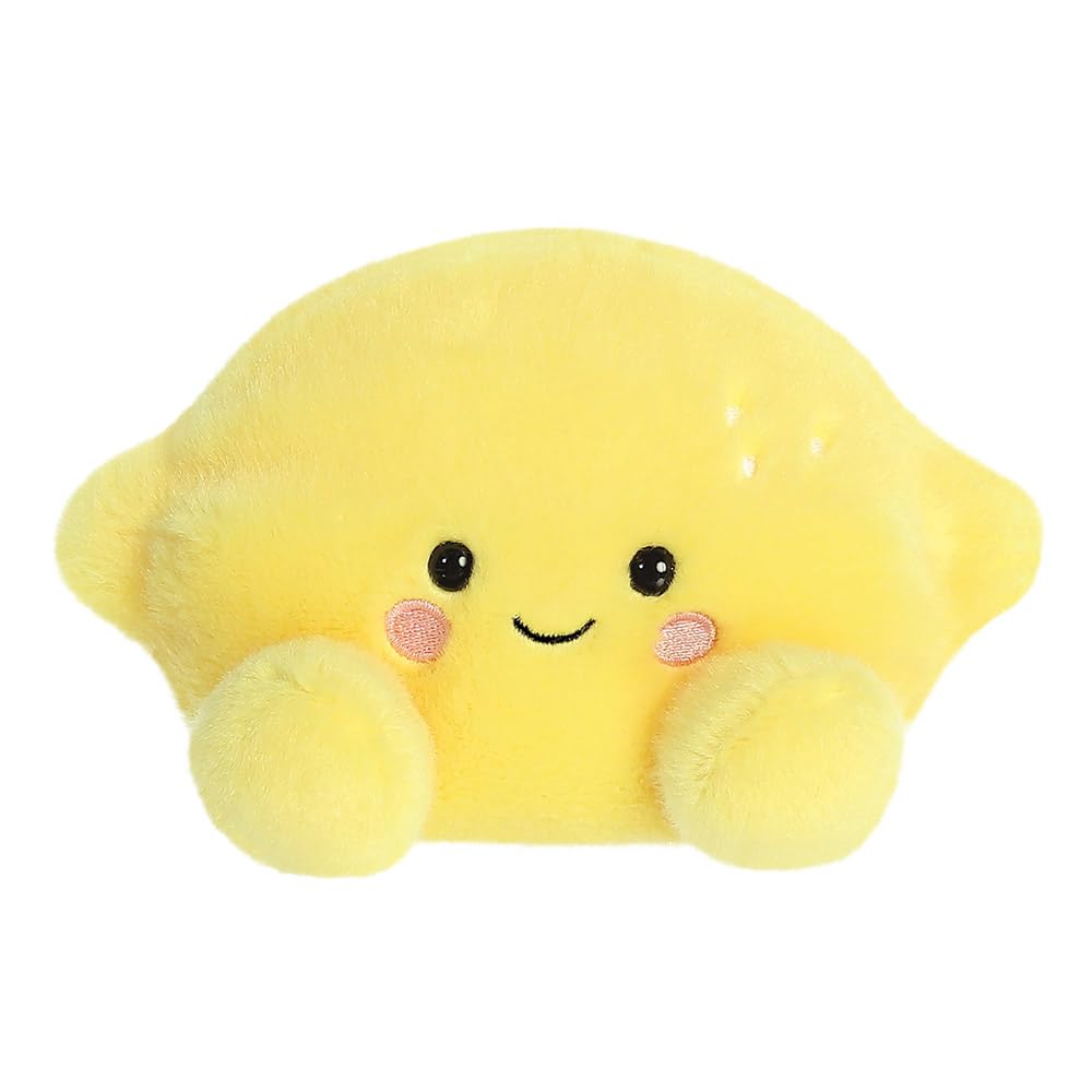 AURORA Palm Pals Yuzu Lemon Soft Toy, 13cm Plush, Yellow
