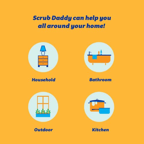 Scrub Daddy - Colors Kitchen Sponges, Dish Sponges for Washing Up, FlexTexture Design 10