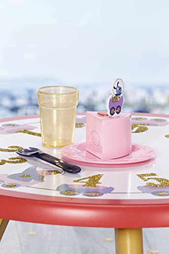 BABY Born Happy Birthday Party Table Playset - Interactive Musical Cake & Doll Accessories (6 Months+)