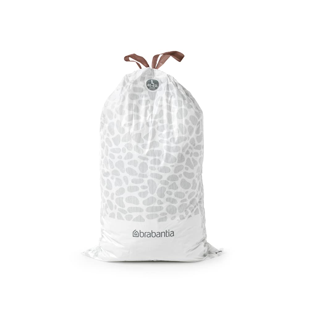Brabantia PerfectFit Bin Liners - Tear-Resistant Plastic | 40 Count | 40-45 Litre Capacity | White 5