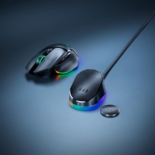 Razer Mouse Dock Pro & Charging Puck - Magnetic Wireless Charging Dock with 8K Hz Transceiver & RGB Lighting 10