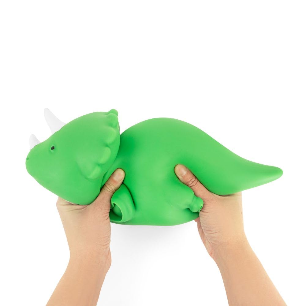 Keycraft Jumbo Squishy Dinosaur Slow-Rise Sensory Toy - Extra Large (32cm) Green | Stress Relief 2