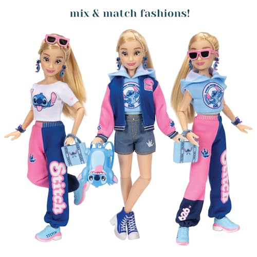 Disney ily 4EVER Stitch Fashion Doll with Varsity Jacket - 11.5" Tall, Poseable with Mickey Ring 7