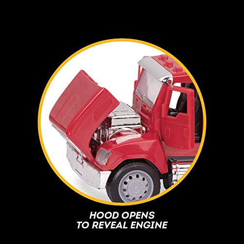 DRIVEN by Battat Micro Cement Mixer Truck - 1:48 Scale Interactive Toy with Lights & Sounds, Ages 3+ 18