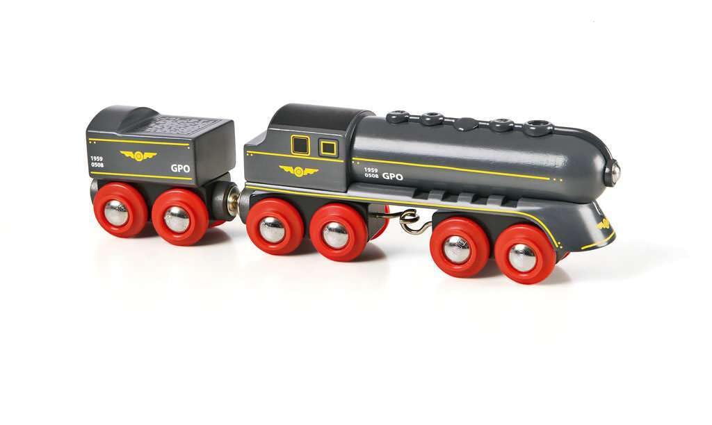 BRIO World Speedy Bullet Engine Train Toy - Wooden Educational Playset for Kids 3+