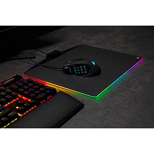 Corsair SCIMITAR RGB ELITE Wired MOBA/MMO Gaming Mouse – 18,000 DPI, 17 Buttons, Black
