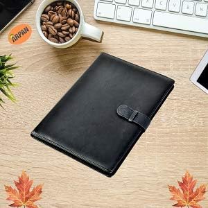 Arpan A4 36 Pockets Professional Soft Touch Display Book Presentation Portfolio Folder - Black