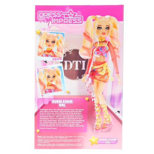 PhatMojo Dress To Impress Bubblegum Gal Fashion Doll - 11.5 Inch, Fully Articulated 3