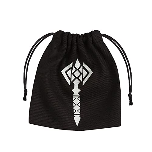 Q WORKSHOP Hammer Black & Glow-in-the-Dark Dice Bag (BHAM131QWP)