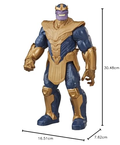 Hasbro Titan Hero Series Blast Gear Deluxe Thanos Action Figure - 30 cm, Ages 4+ 9