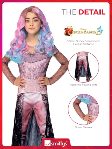 Smiffys Officially Licensed Disney Descendants Audrey Costume for Kids, Black & Pink, Ages 3-8