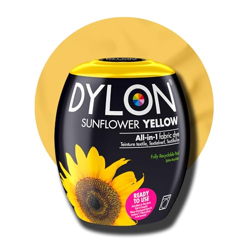 Dylon Washing Machine Fabric Dye Pod - Sunflower Yellow, 350g