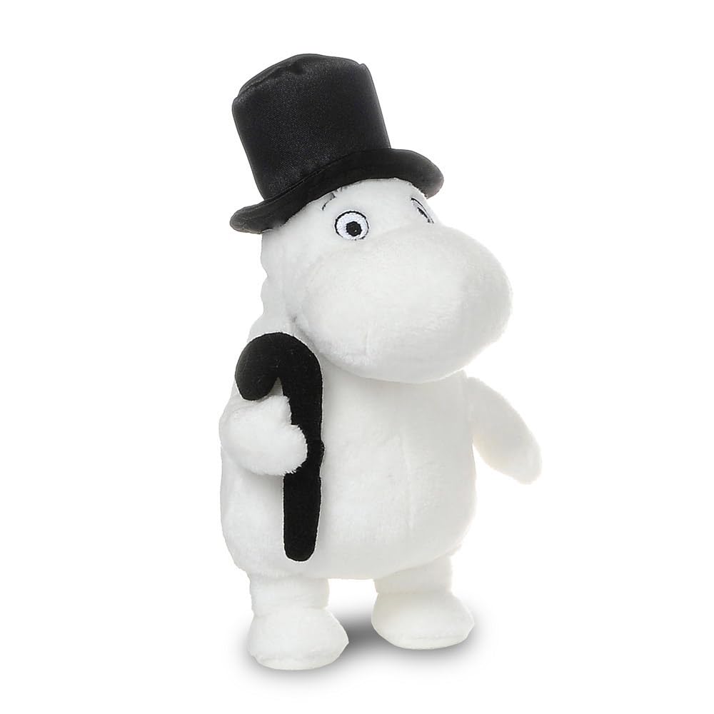 AURORA Moomin Collection Pappa Moomim Stuffed Toy | 17cm | White/Black
