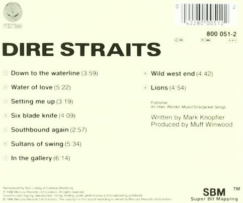 Dire Straits - Dire Straits Audio CD