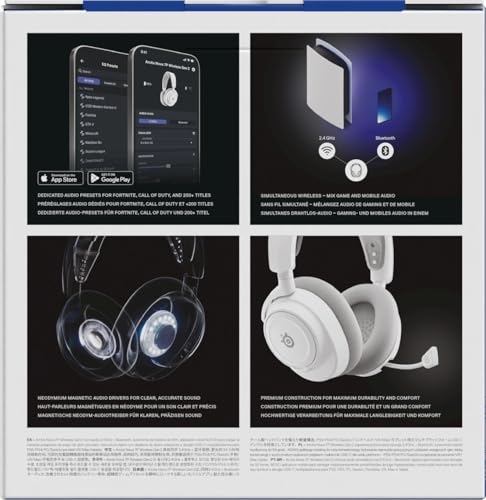 SteelSeries Arctis Nova7P Wireless Gen2 - PS5 Gaming Headset with2.4GHz + Bluetooth 27