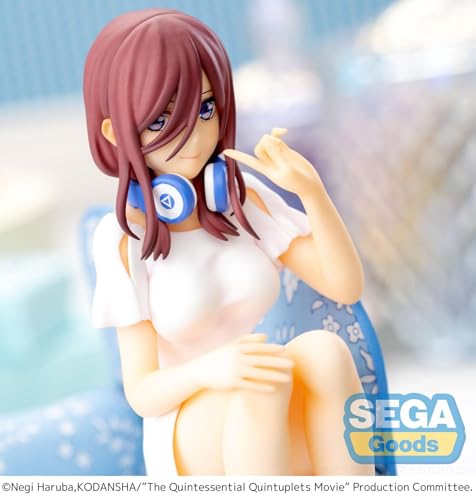 Sega Goods The Quintessential Quintuplets - Miku Nakano PM Perching Figure (SG52606)