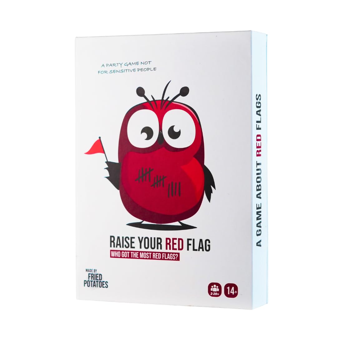 Fried Potatoes Raise Your Red Flag Original Edition Party Card Game | 2-20+ Players | Ages 14+ 1
