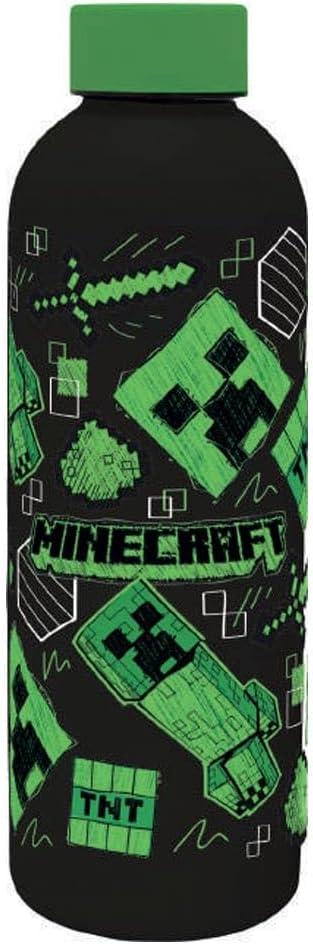 Kids Licensing Minecraft Soft Touch Stainless Steel Water Bottle 500 ml (MC00011)