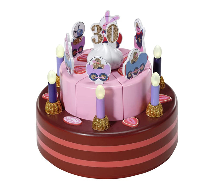 BABY Born Happy Birthday Party Table Playset - Interactive Musical Cake & Doll Accessories (6 Months+)