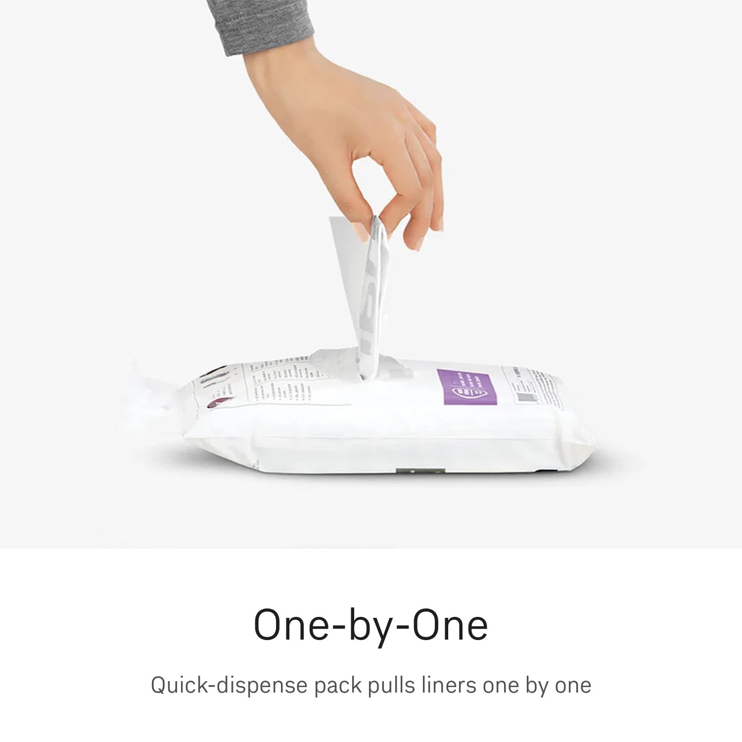 simplehuman Code F Bin Liners - 100 Count, 30L Capacity, Custom Fit | 50% PCR Plastic 5