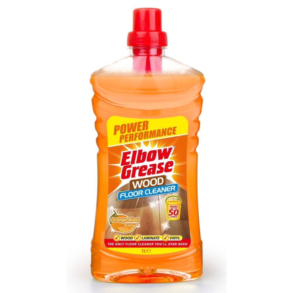 Elbow Grease Concentrated Floor Cleaner - Orange Scent, No Rinse Formula | Makes up to 50 Litres