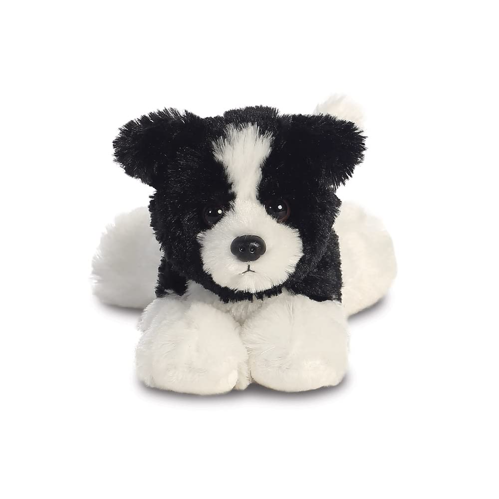 AURORA Mini Flopsie Cami Border Collie Stuffed Animal - 8 Inches Tall | Black & White 2