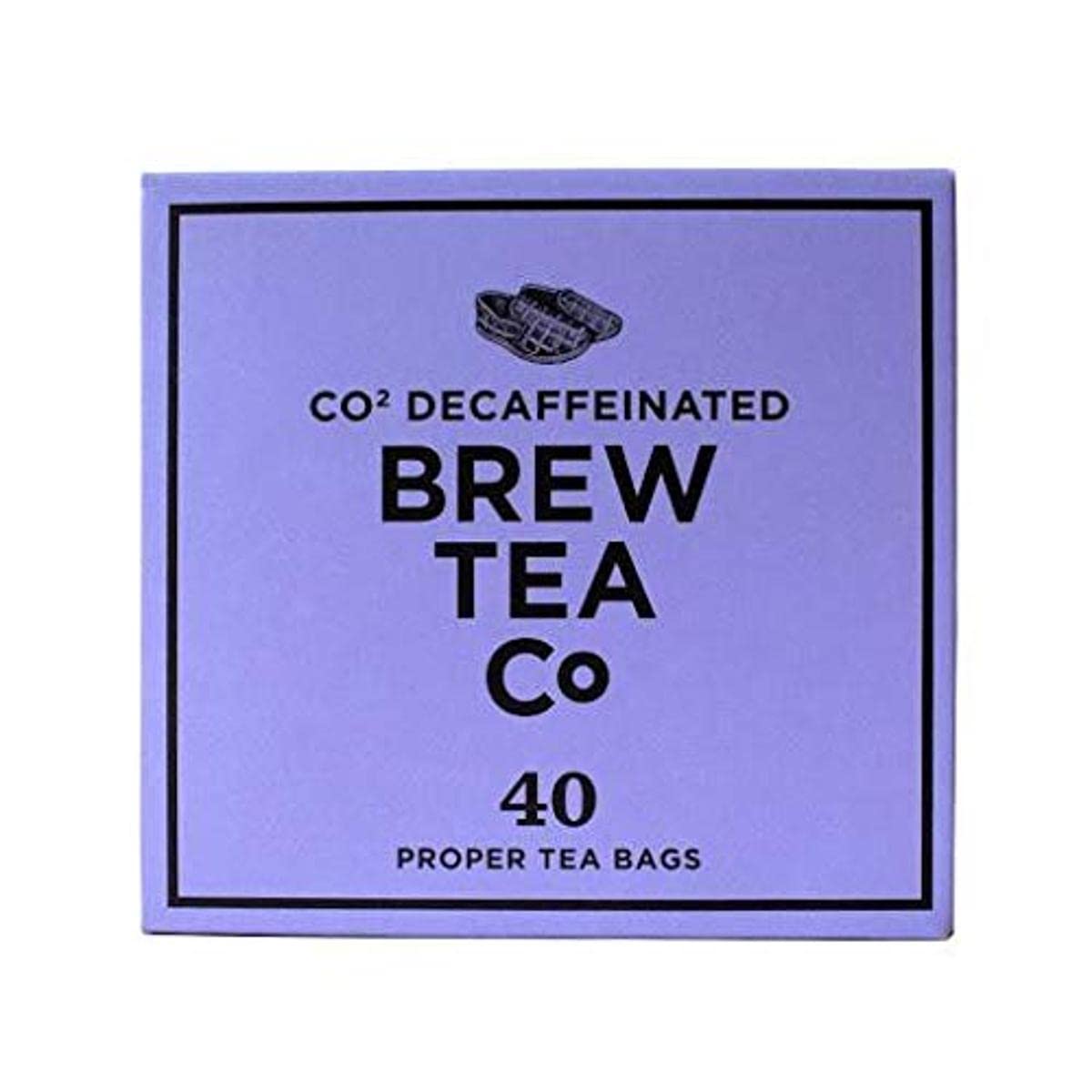 Brew Tea Co Decaffeinated Ceylon Proper Fruit Tea - 40 Teabags, Compostable Packaging 1