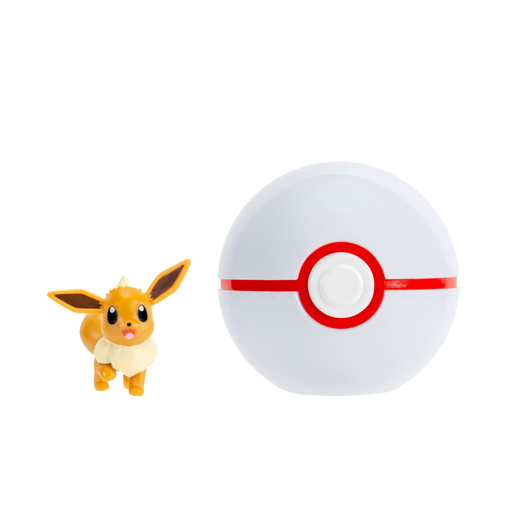Pokémon Clip ‘N’ Go Eevee and Premier Ball Playset | 2-Inch Figure | Ages 4+