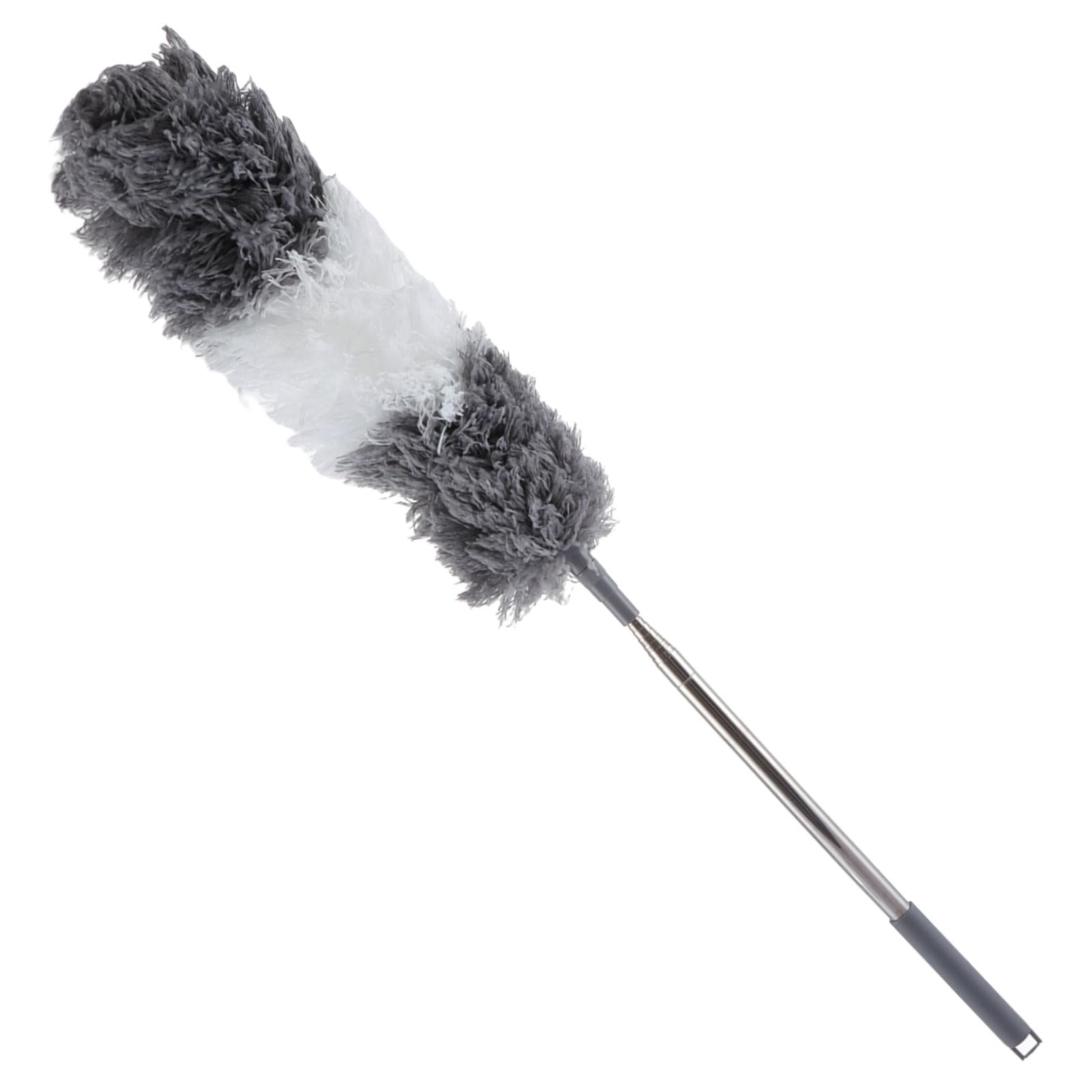 ASelected Extendable Microfiber Duster - Telescoping Stainless Steel Pole up to 2.75M | Bendable Head | Washable