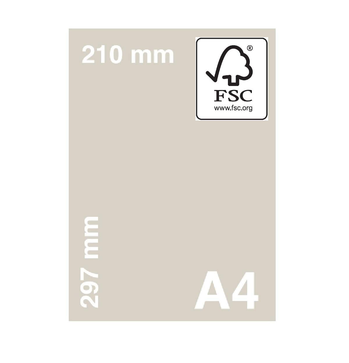 Habercrafts A4 Light Blue Colour Paper 80gsm - 100 Sheets Double Sided for Printing & Crafts