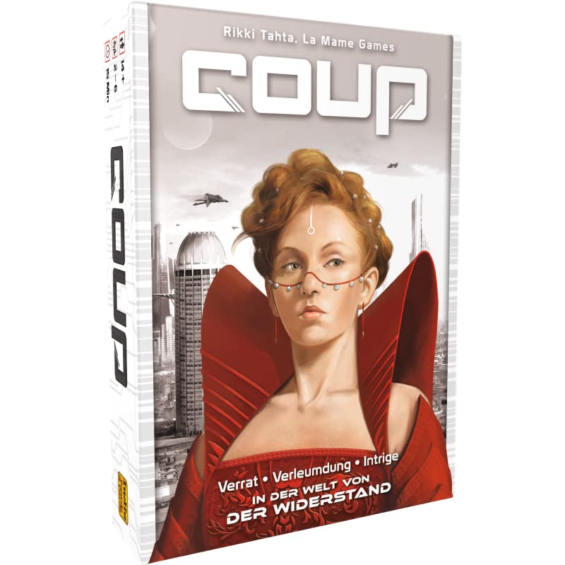 ELZNIR GAMES Coup Resistor Card Game for 2-6 Players, German Edition 4