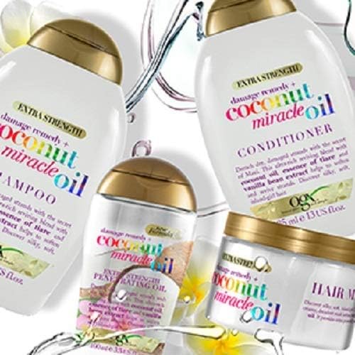 OGX Coconut Miracle Oil Shampoo for Damaged Hair (385ml) 4