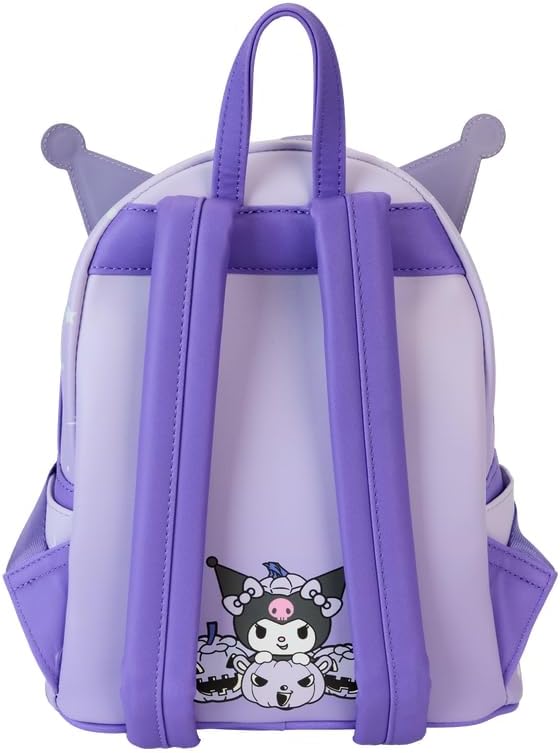 Loungefly Sanrio Kuromi Pumpkin Glow Mini Backpack (Multi, Mini)