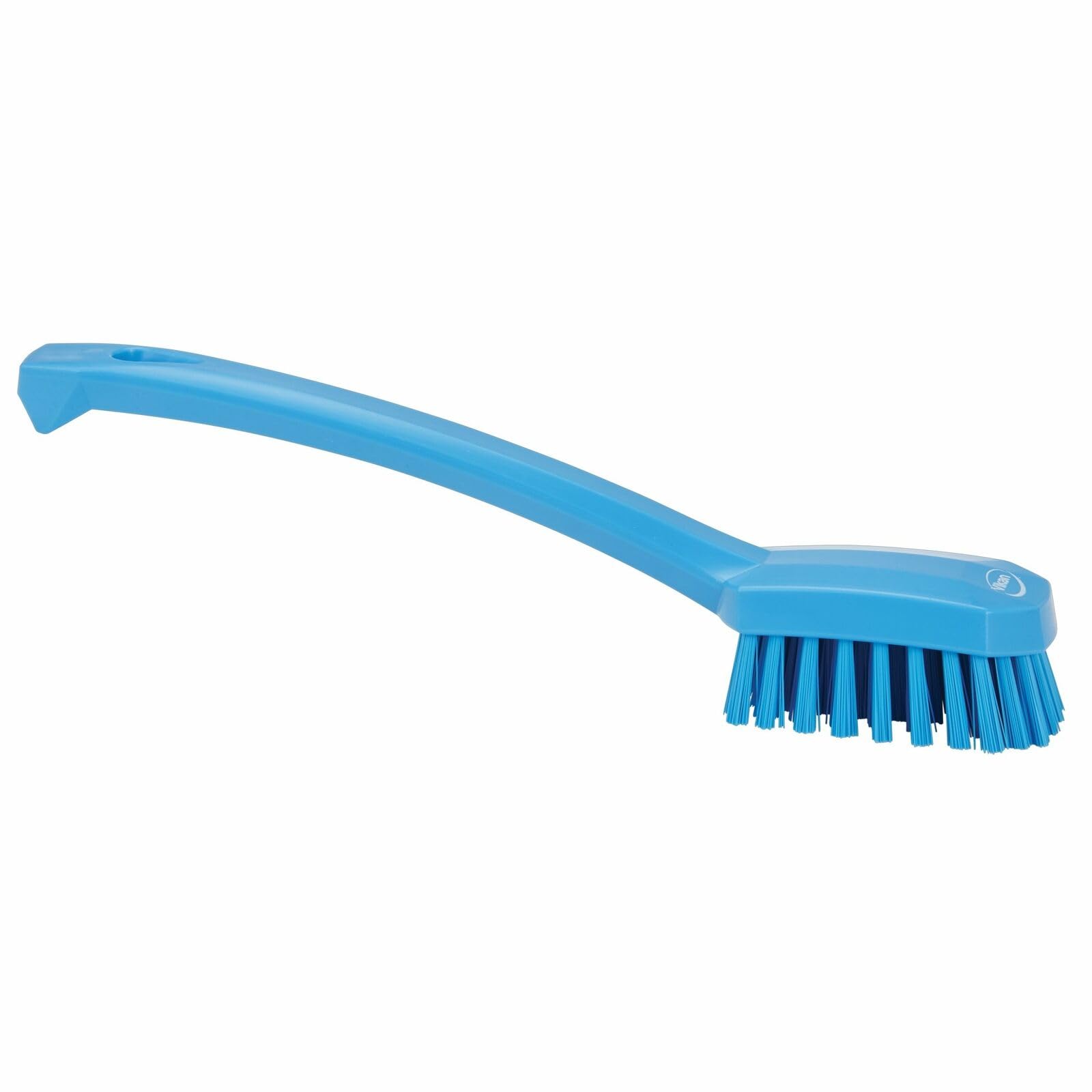 Vikan Utility Brush - Ergonomic Handle | Medium Bristle | Blue