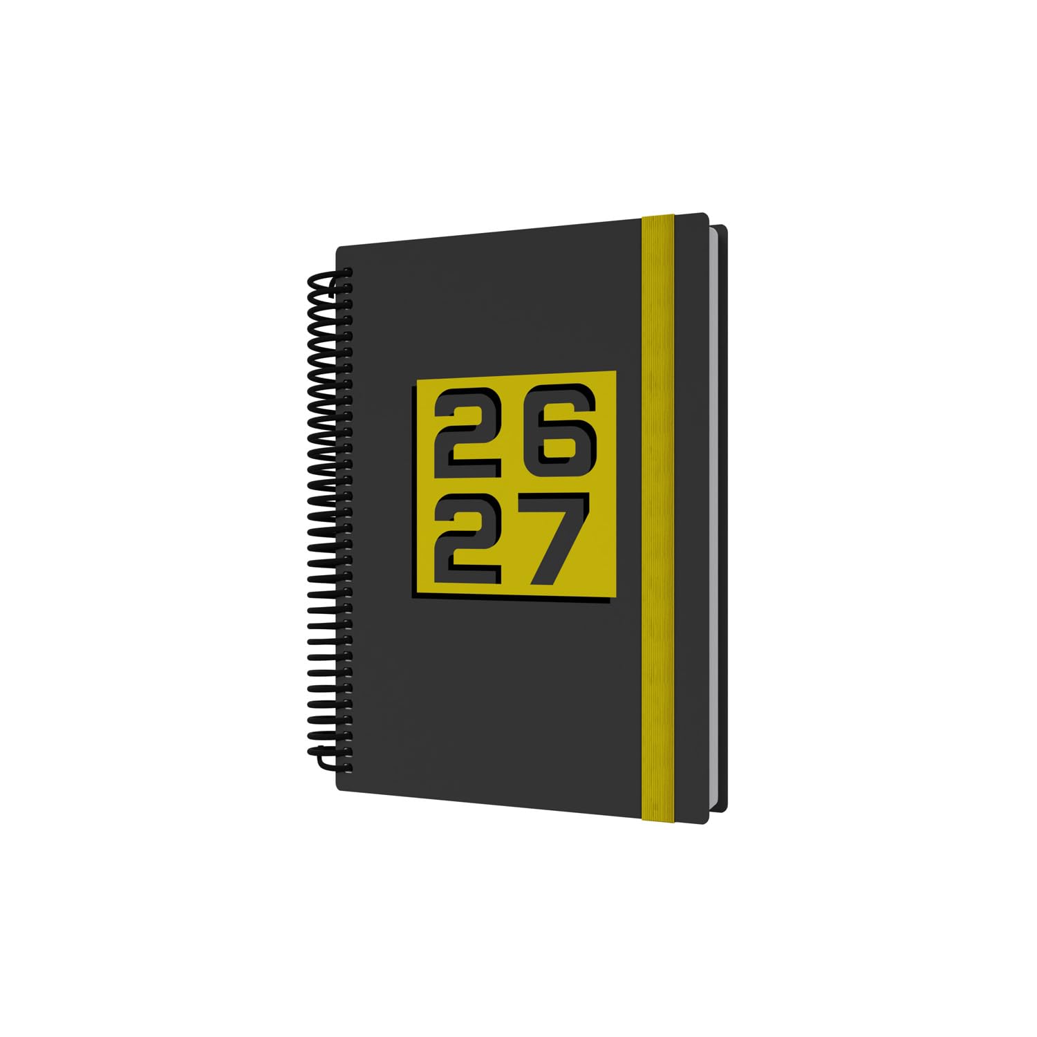 Collins 2026-2027 Mid/Academic Year Appointment Book - A5 Day-to-Page Planner | Yellow Hard Cover