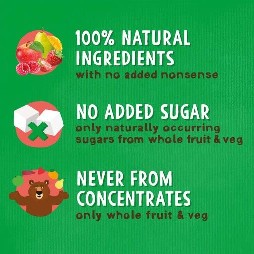 BEAR Fruit Rolls Variety Pack - 18 Rolls (20g Each) | 100% Fruit, No Added Sugar