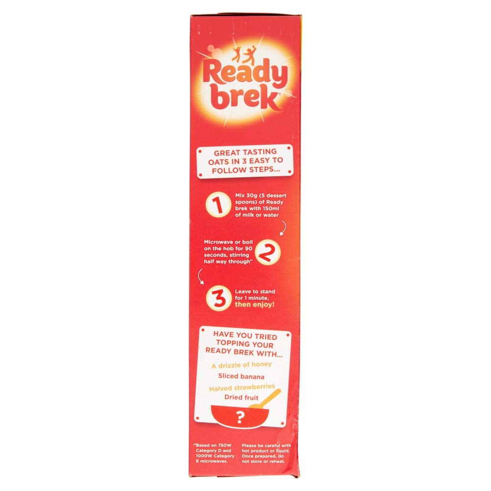ReadyBrek Original Hot Cereal - 750g Wholegrain Oats | High Fibre | Added Vitamins & Minerals 4