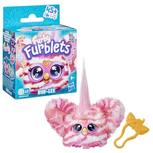 Furby Bub-Lee K-Pop Mini Electronic Plush Toy with Sound & Keychain