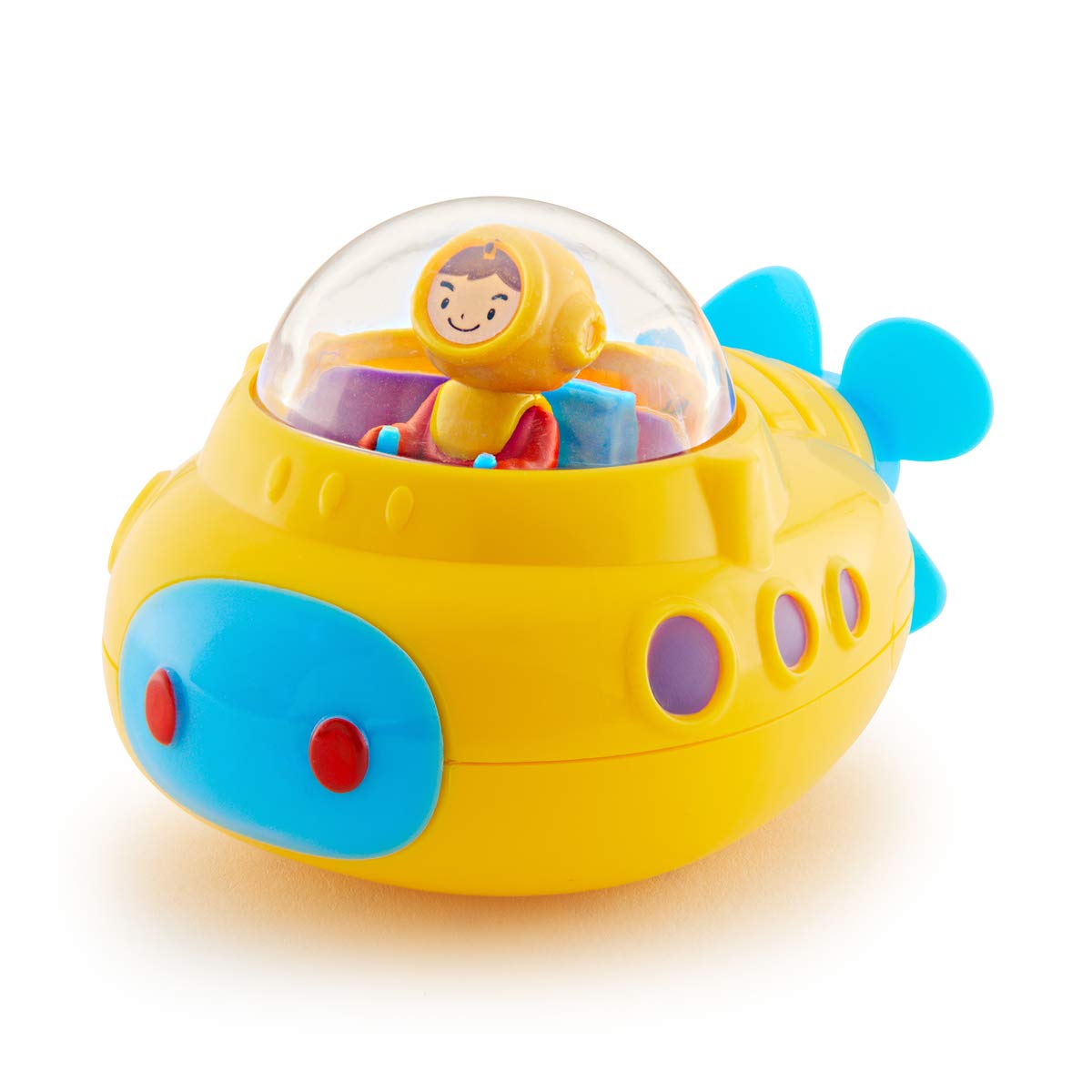 Munchkin Undersea Explorer Bath Toy - Yellow Submarine | Develops Fine Motor Skills