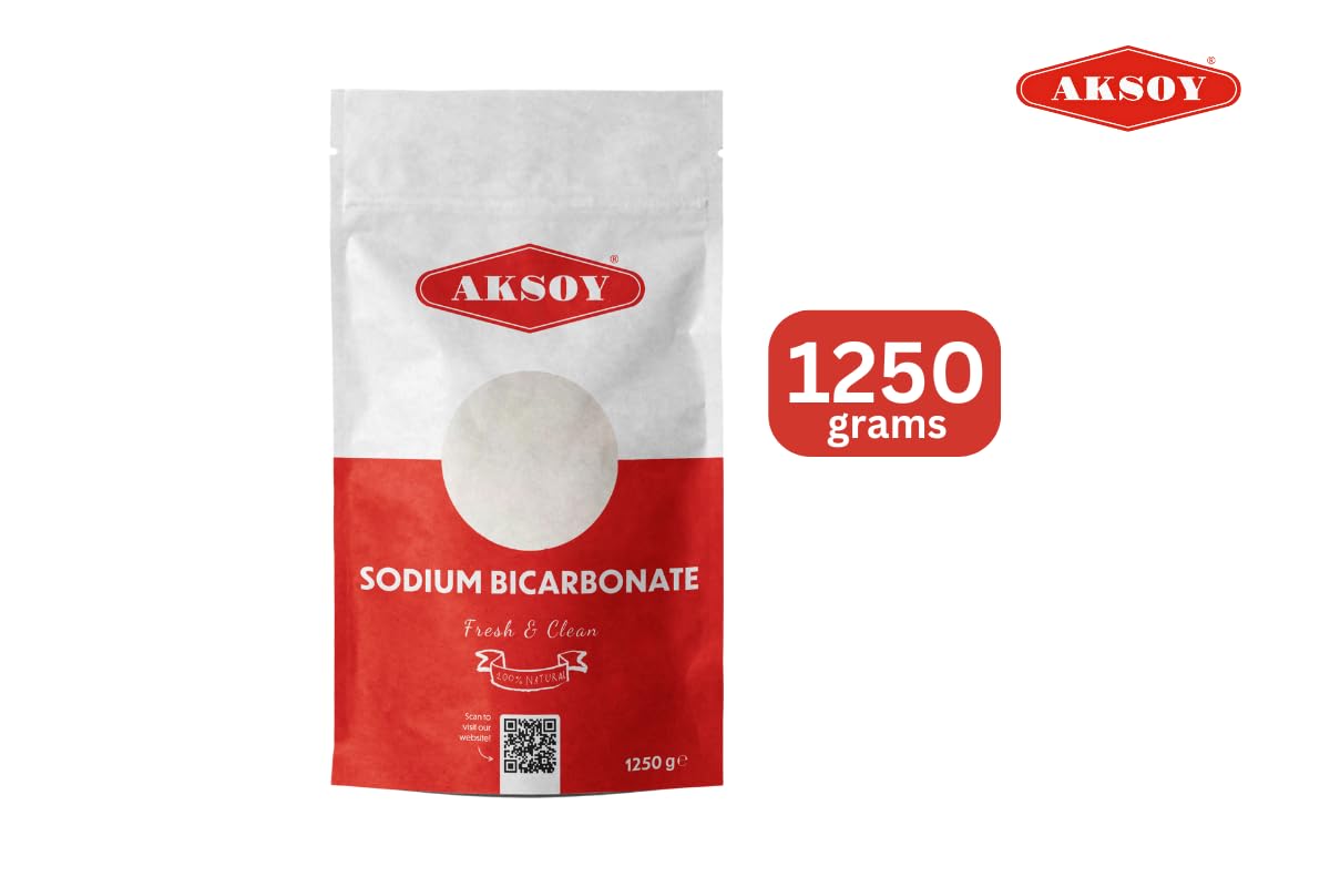 AKSOY Pure Bicarbonate of Soda - Food Grade Sodium Bicarbonate Powder | 1250GR 5