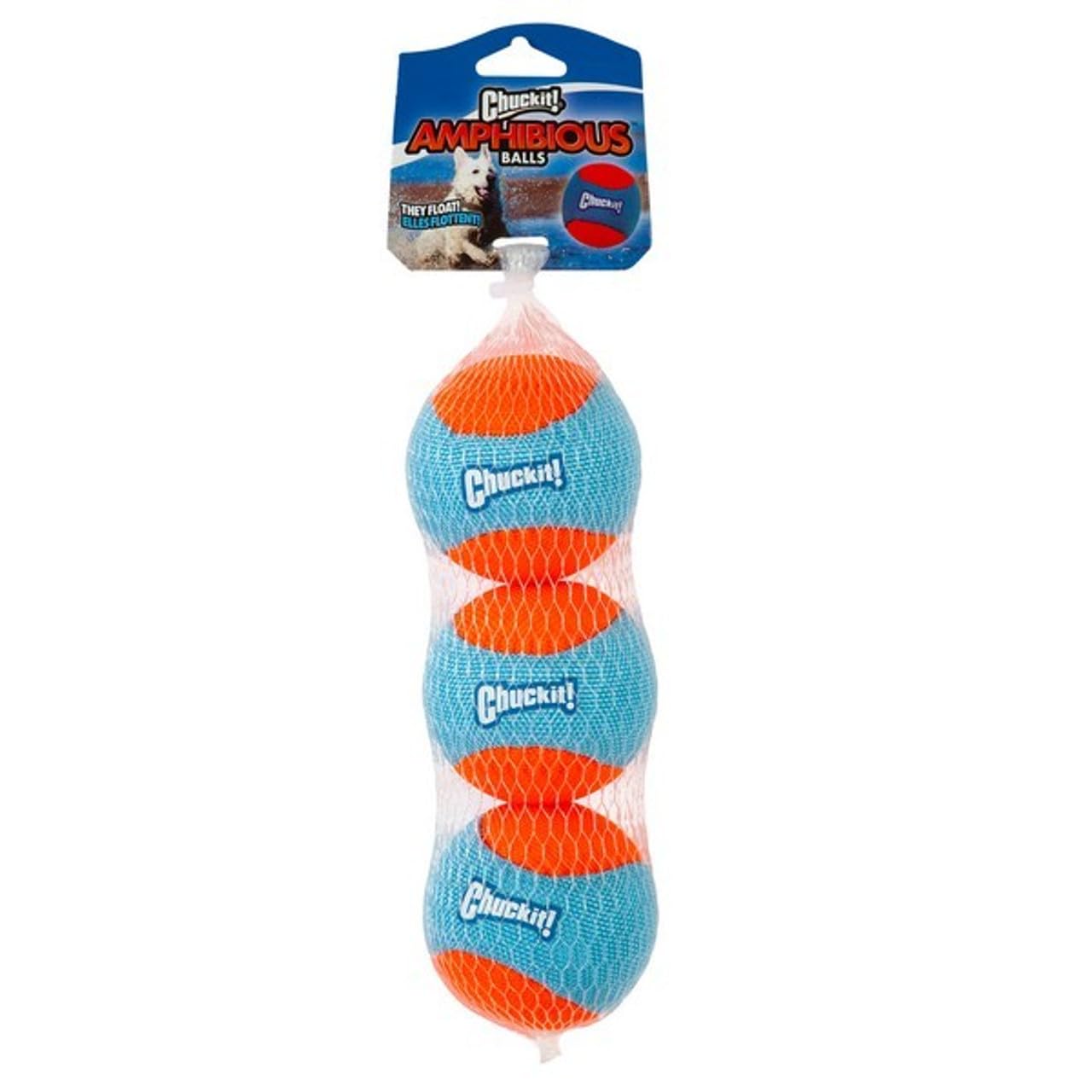 Chuckit! Amphibious Fetch Dog Balls - Floating, Durable, High-Visibility | Medium Size 1