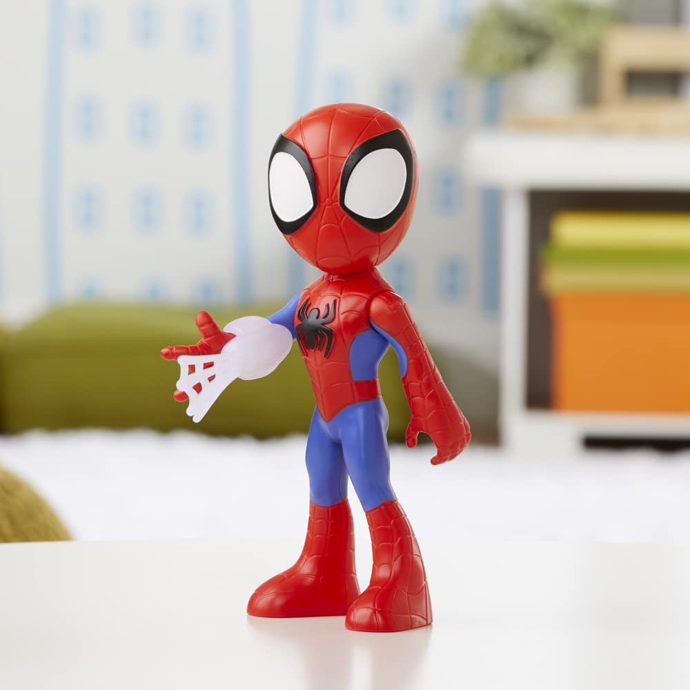 Hasbro Marvel Spidey and His Amazing Friends Supersized Spidey Action Figure | 9-inch | Ages 3+ 7