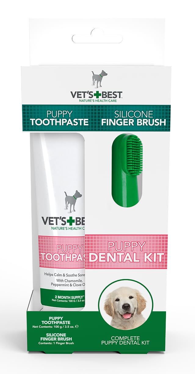 Vet's Best Puppy Dental Gel Toothpaste - Cleans Teeth & Freshens Breath | 100 g