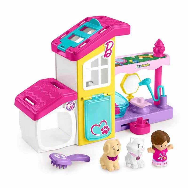 Little People Barbie Playset for Toddlers - 2-Floor Pet Spa with Music & Sounds 11