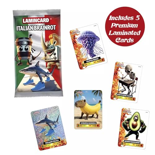 Lamincards Italian Brainrot Trading Cards Booster Packs