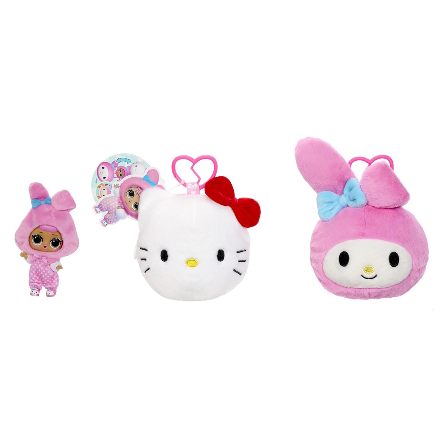 L.O.L. Surprise! Loves Hello Kitty Reversible Plush Surprise - 2-in-1 Plush, 5 Surprises, Ages 3+ 1