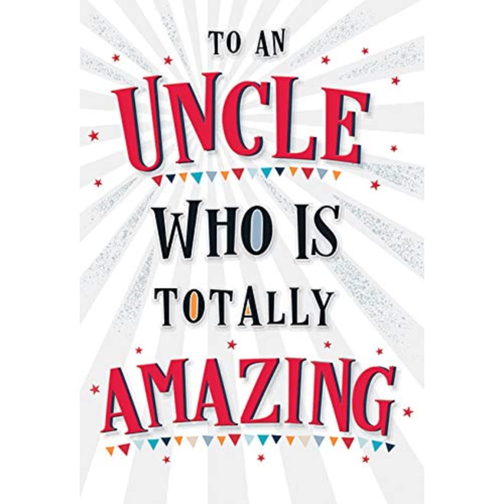 Piccadilly Greetings Amazing Uncle Birthday Card | 7 x 5 Inches | Grey 1