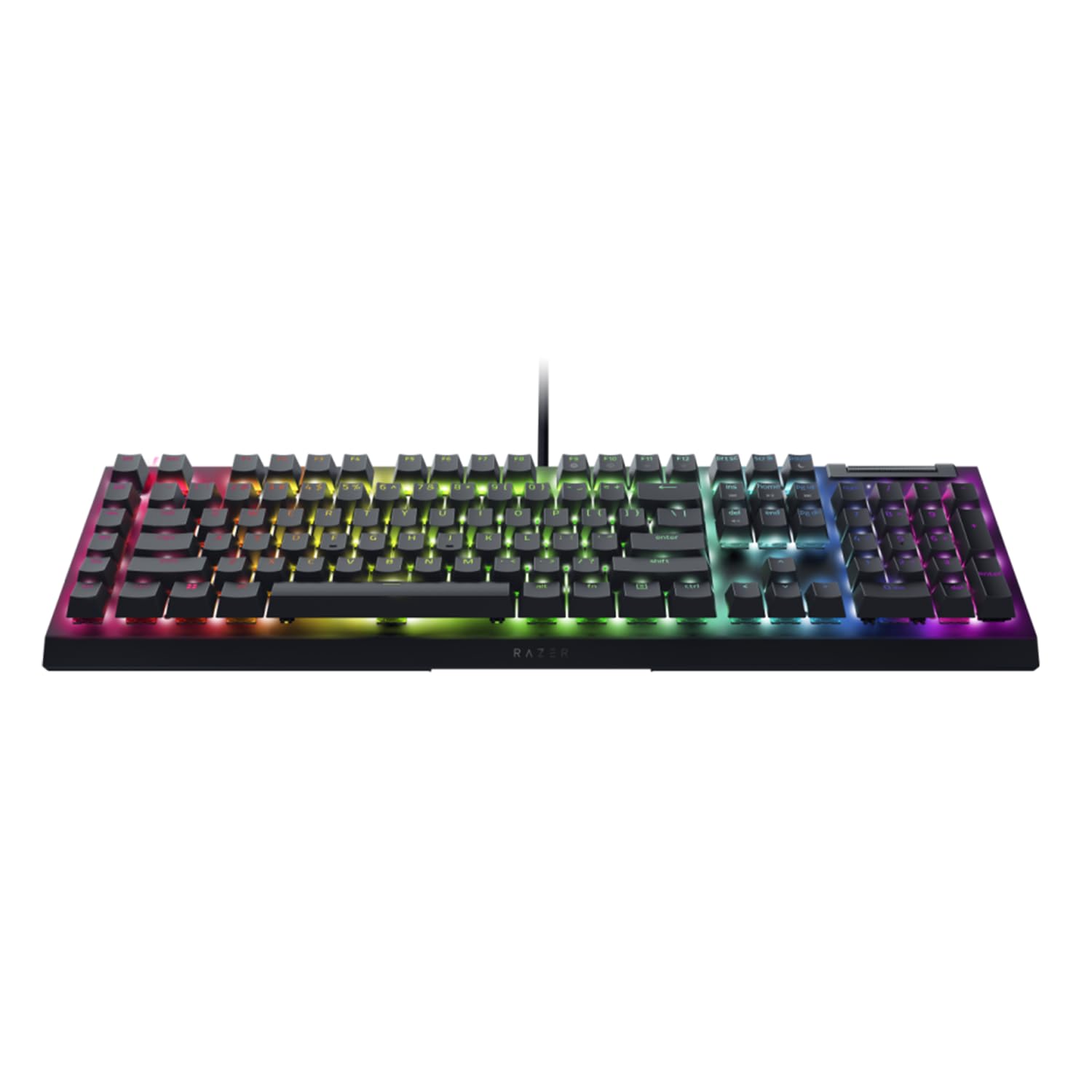 Razer BlackWidow V4 X – Mechanische Gaming-Tastatur (UK) mit grünen Schaltern, 6 Makrotasten, Chroma-RGB-Beleuchtung