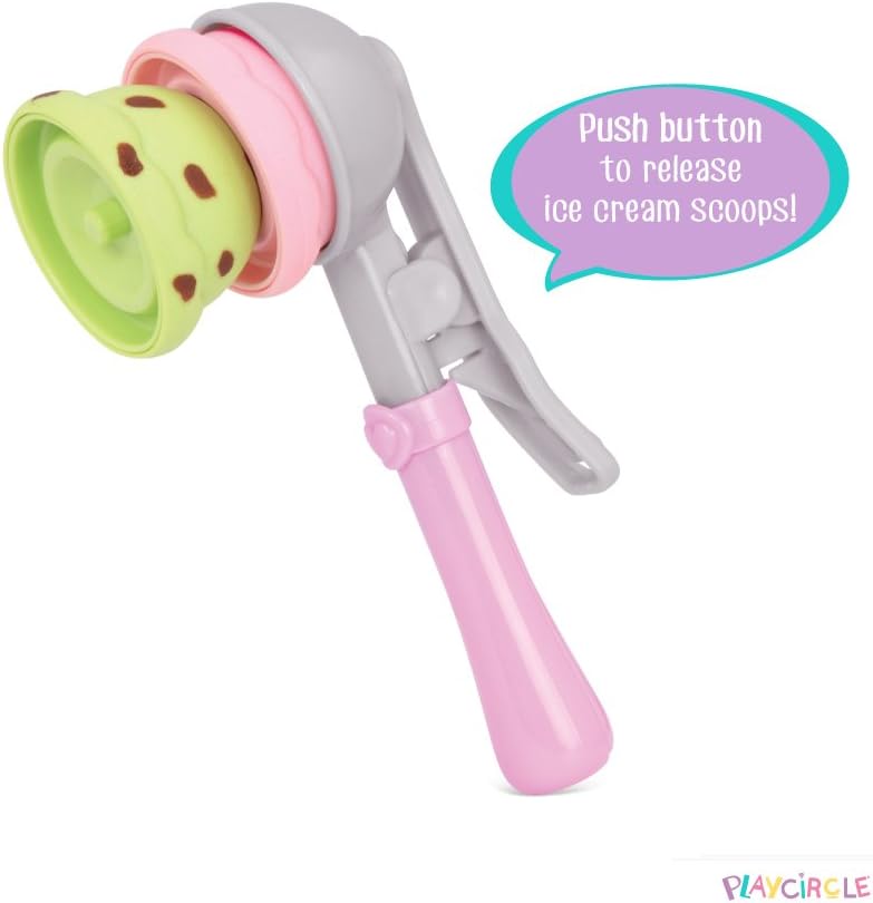 Play Circle Ice Cream Parlour Playset - 21-Piece Pretend Play Toy for Ages 3+ 2