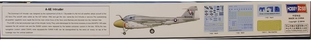 Hobbyboss 1:48 Scale A-6E Intruder Model Kit - Detailed Aircraft Model for Ages 14+ (HY81709)